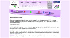 Desktop Screenshot of dyslexia-australia.com.au